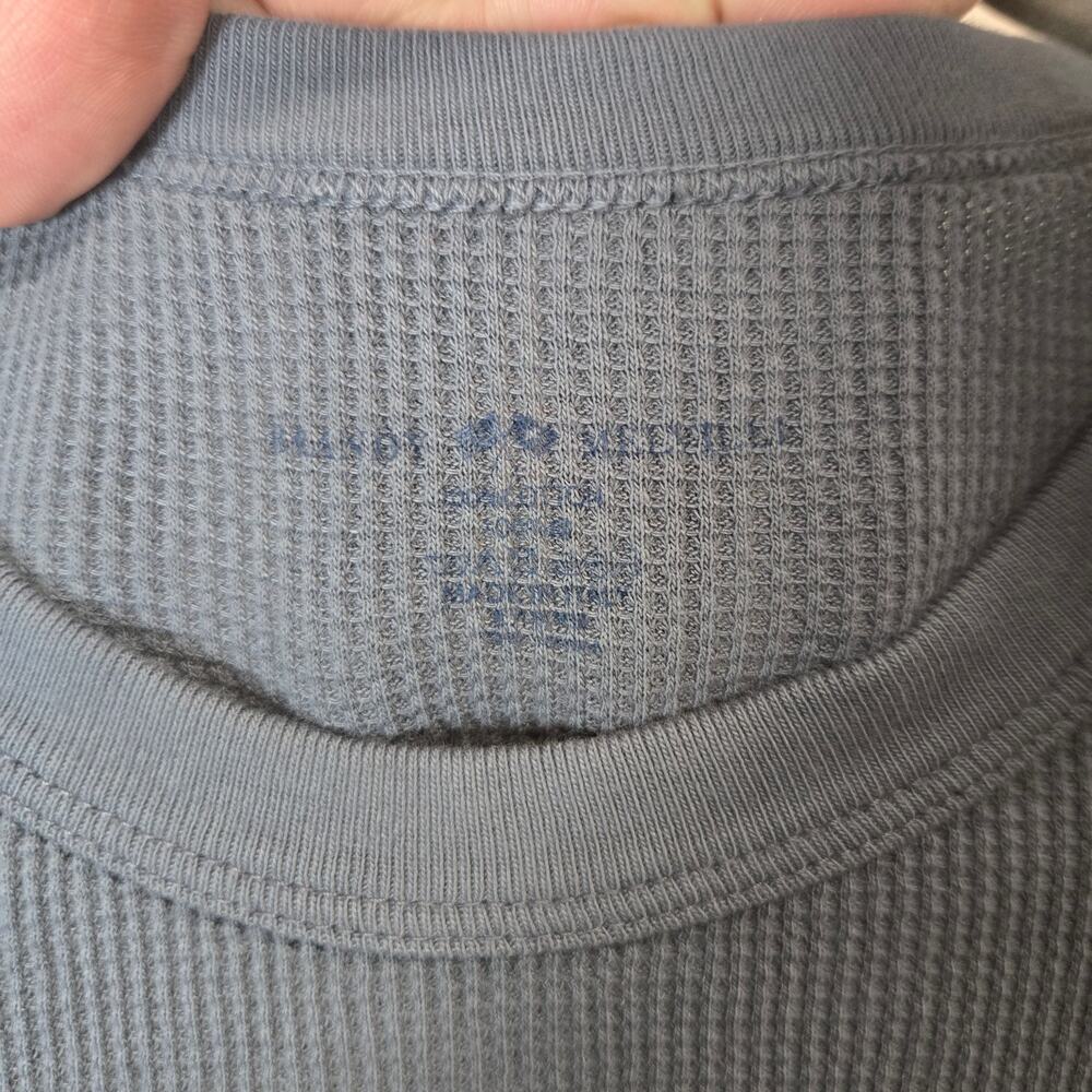 Brandy Melville Women's Blue Henley Thermal Top Sm Italy Cozy Casual Pullover - Picture 3 of 9